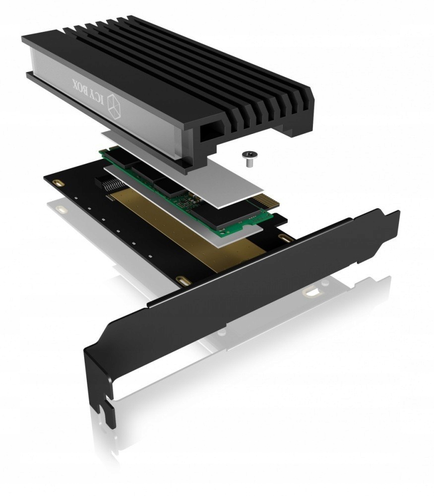 Купить Карта IcyBox PCIe со слотом M.2 M-Key для одного: отзывы, фото, характеристики в интерне-магазине Aredi.ru