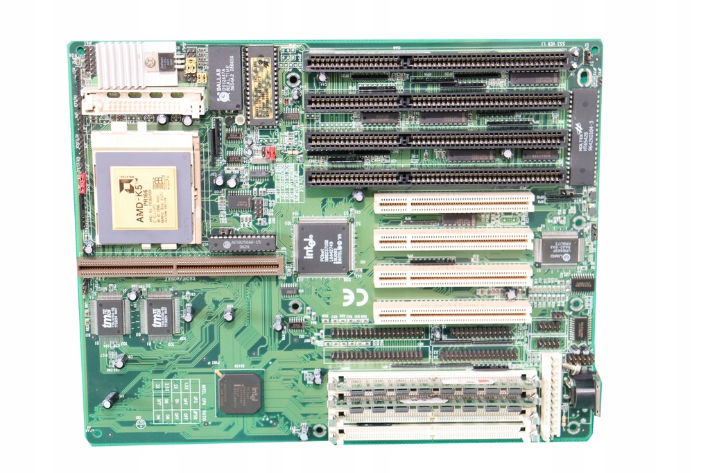 Płyta główna SOCKET 7 + procek AMD-K5 + RAM do starego PC