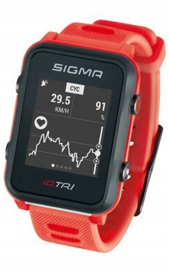 SIGMA Pulsometr dla Triatlonistów, GPS, czerwony