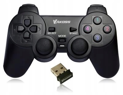 Gamepad bezprzewodowy VAKOSS GP-3925BK (PC, PS3; k
