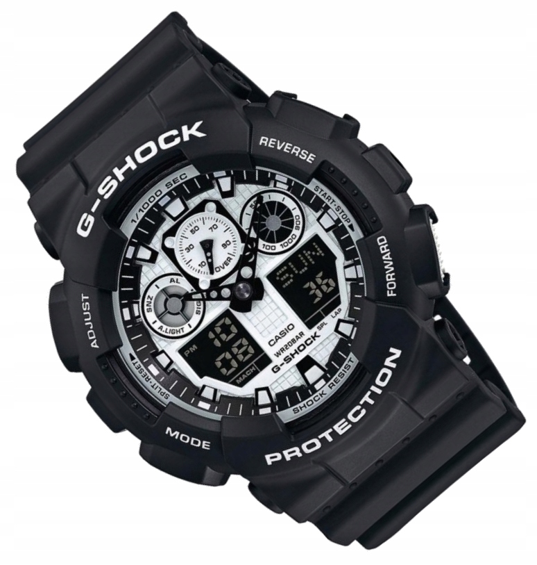 Zegarek Casio G-Shock GA-100BW Black&White