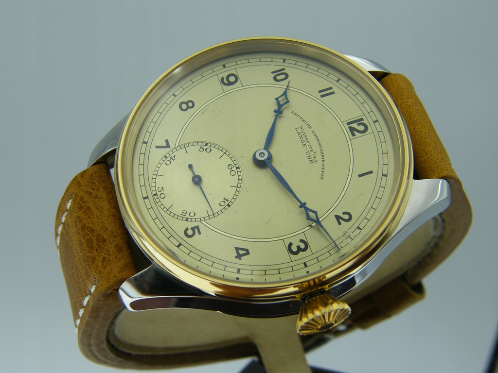 LANGE-UHR GLASHUTTE Cal 75 BI-KOLOR MARRIAGE WATCH