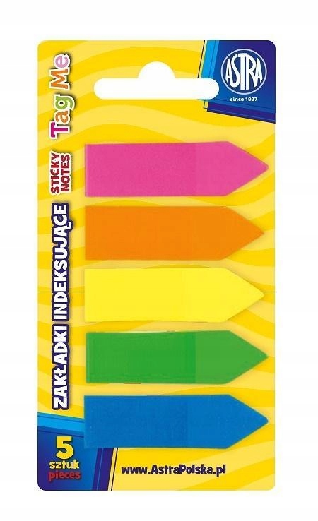 ZAKŁADKI INDEKSUJĄCE 5 KOLORÓW ASTRA
