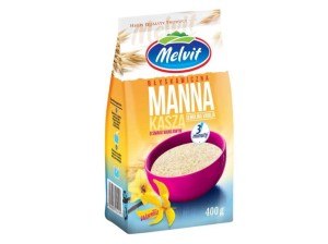 KASZA MANNA BŁYSKAWICZNA WANILIOWA 400G MELVIT