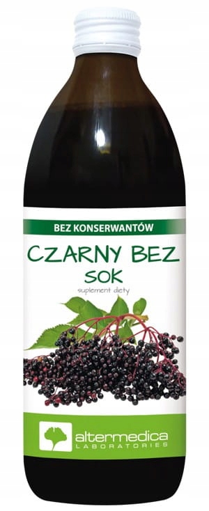 Czarny bez SOK 100% Altermedica (500ml)