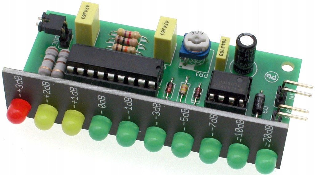 10-diodowy poziom sygnału audio DIY AVT1650 B