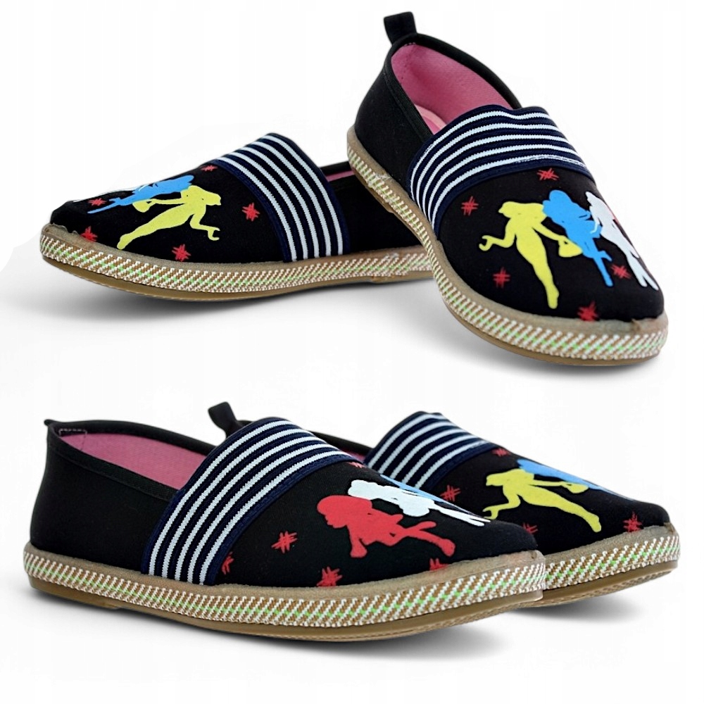 BALERINY DZIECIĘCE TENISÓWKI SZKOLNE WYGODNE WSUWANE 5630 roz. 34