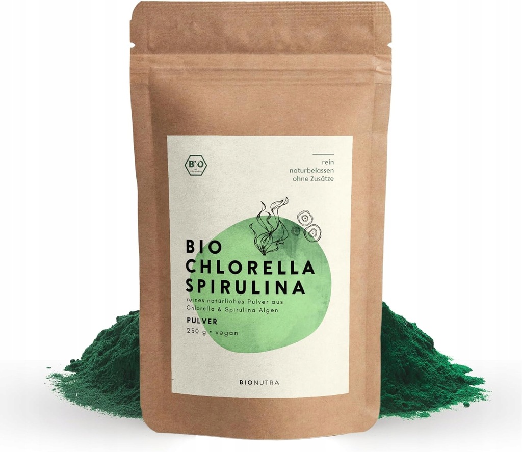 Bionutra Organiczna chlorella & Spirulina 250g