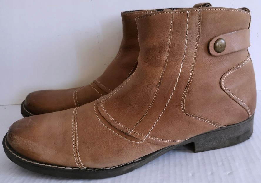 Buty męskie sztyblety skórzane 45