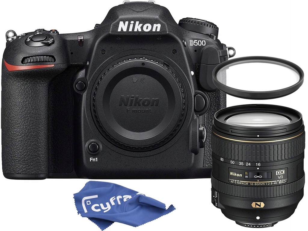 Aparat NIKON D500 + AF-S 16-80 mm F/2.8-4E ED VR