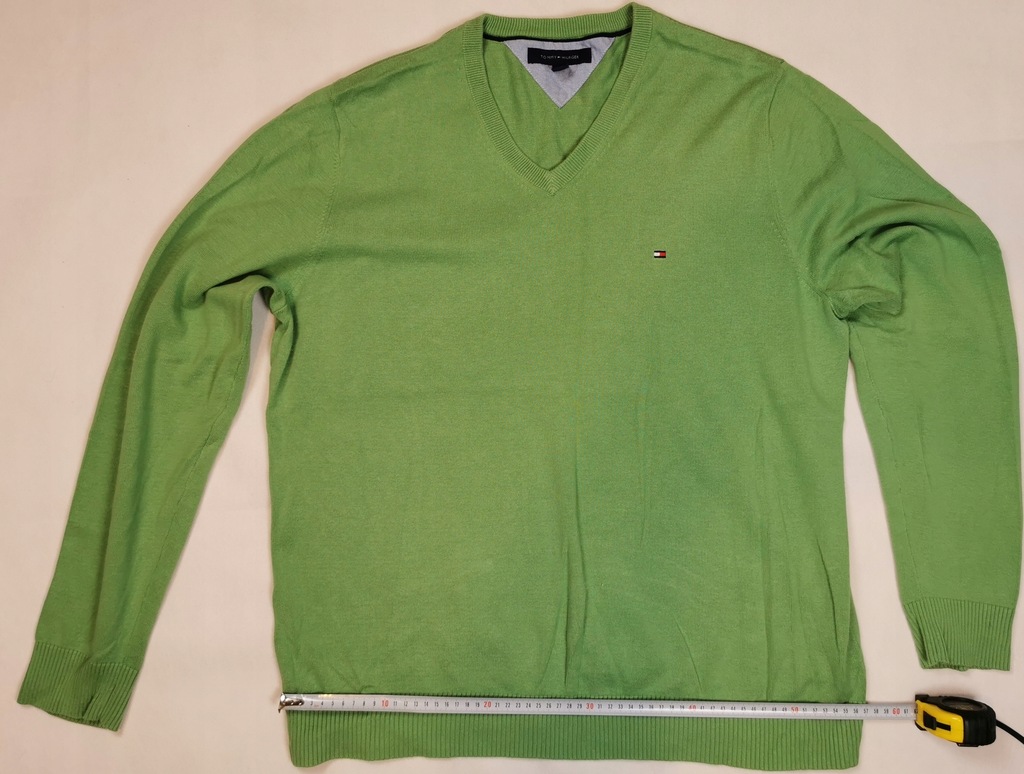 Zielony sweter Tommy Hilfiger - męski XL/TG