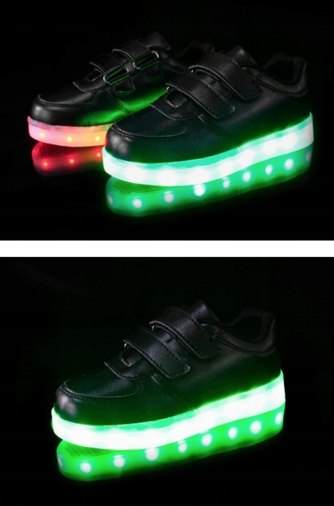 Buty led świecąca podeszwa rom.35