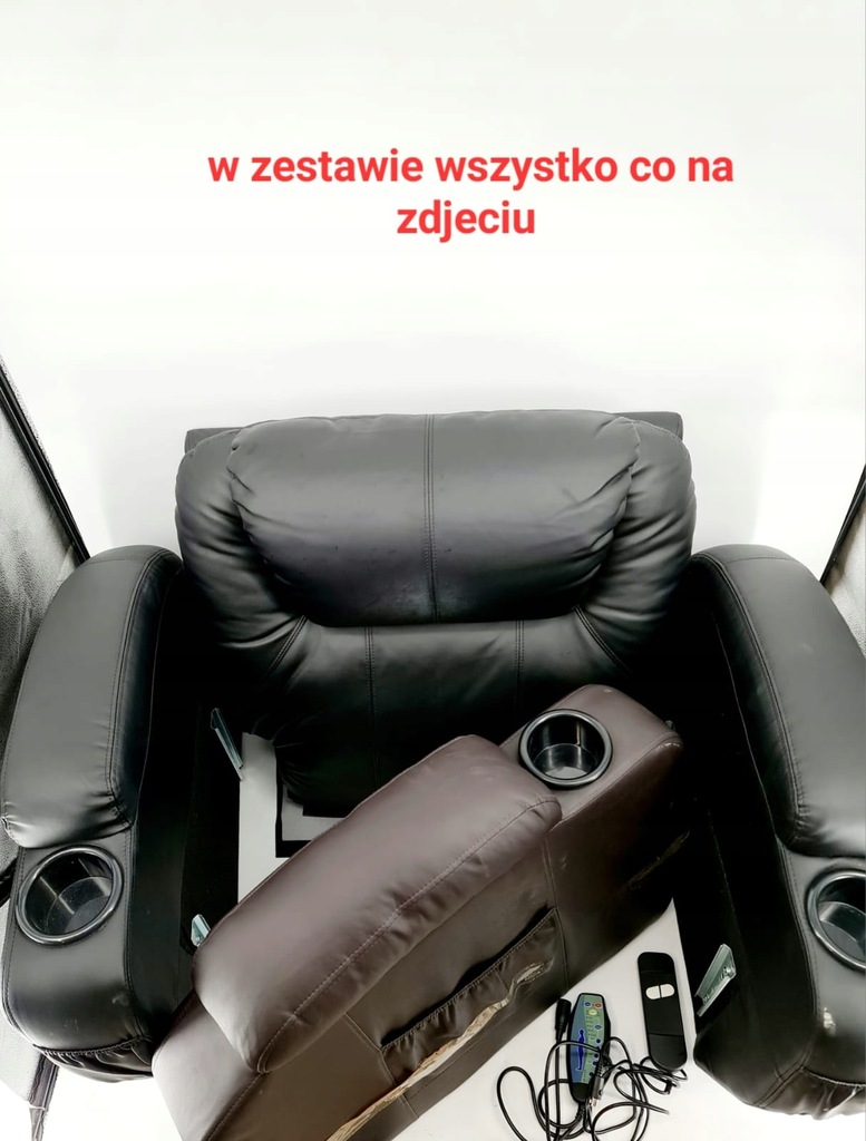 Oparcia, elementy fotela masującego HOMCOM
