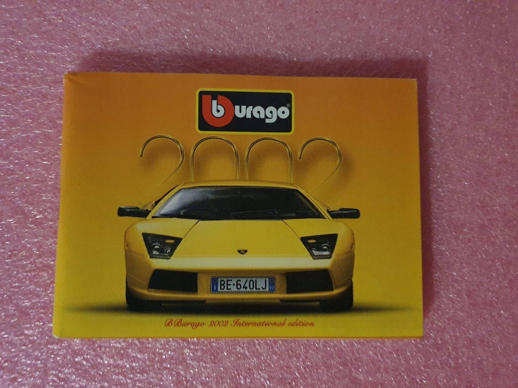 Katalog Bburago 2002 Mały 98 stron Burago made in Italy