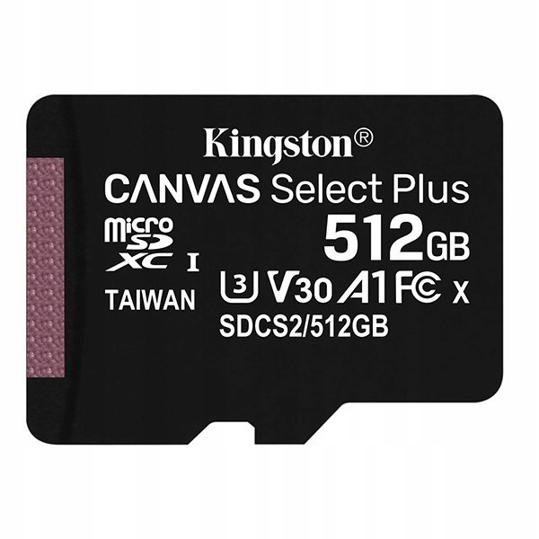 Kingston karta Canvas Select Plus, 512GB, micro SD