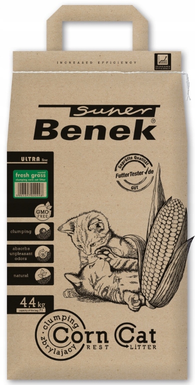 Super Benek Corn Ultra Świeża Trawa 7L