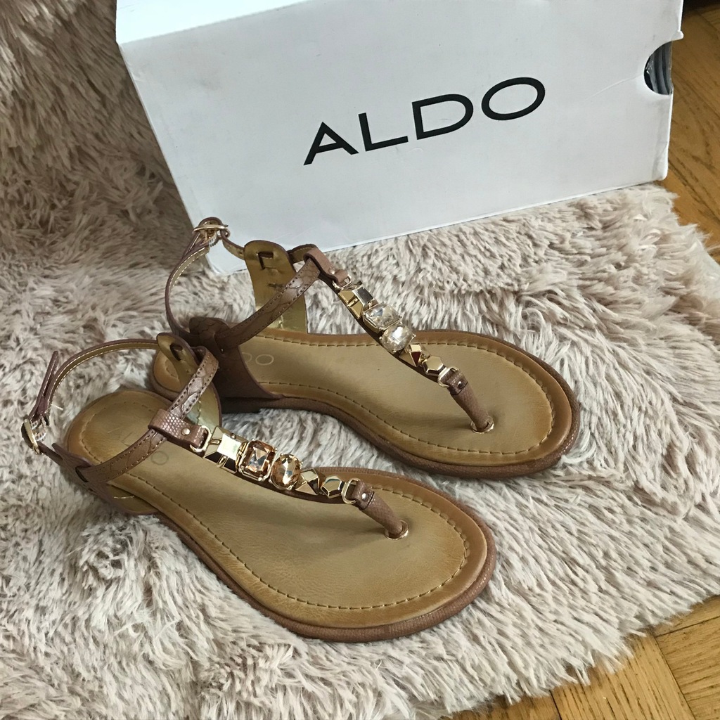 ALDO japonki klapki tano 37 36 nowe kamyki nowe