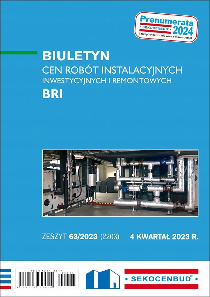 Sekocenbud BRI Biuletyn cen robót instalacyjnych 4 kw 2023