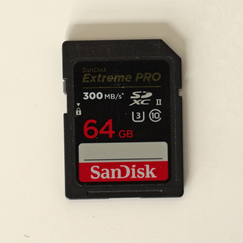 SD SanDisk Extreme Pro 64GB SDXC UHS-II 300MB/s