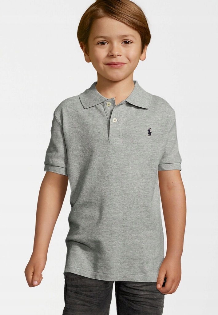 POLO RALPH LAUREN KOSZULKA POLO SZARA 150-161 BGD