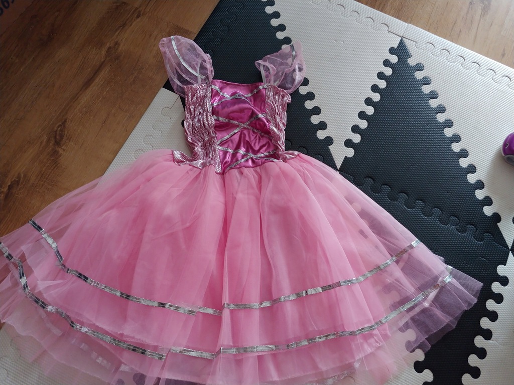 Ksieżniczka różowa sukienka bal 5-7l 116cm nowa