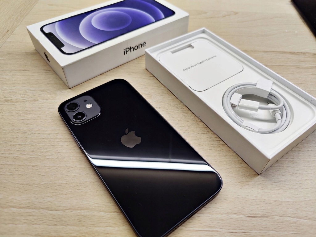 Apple iPhone 12 5G 128GB, czarny, ideał, gratisy!!