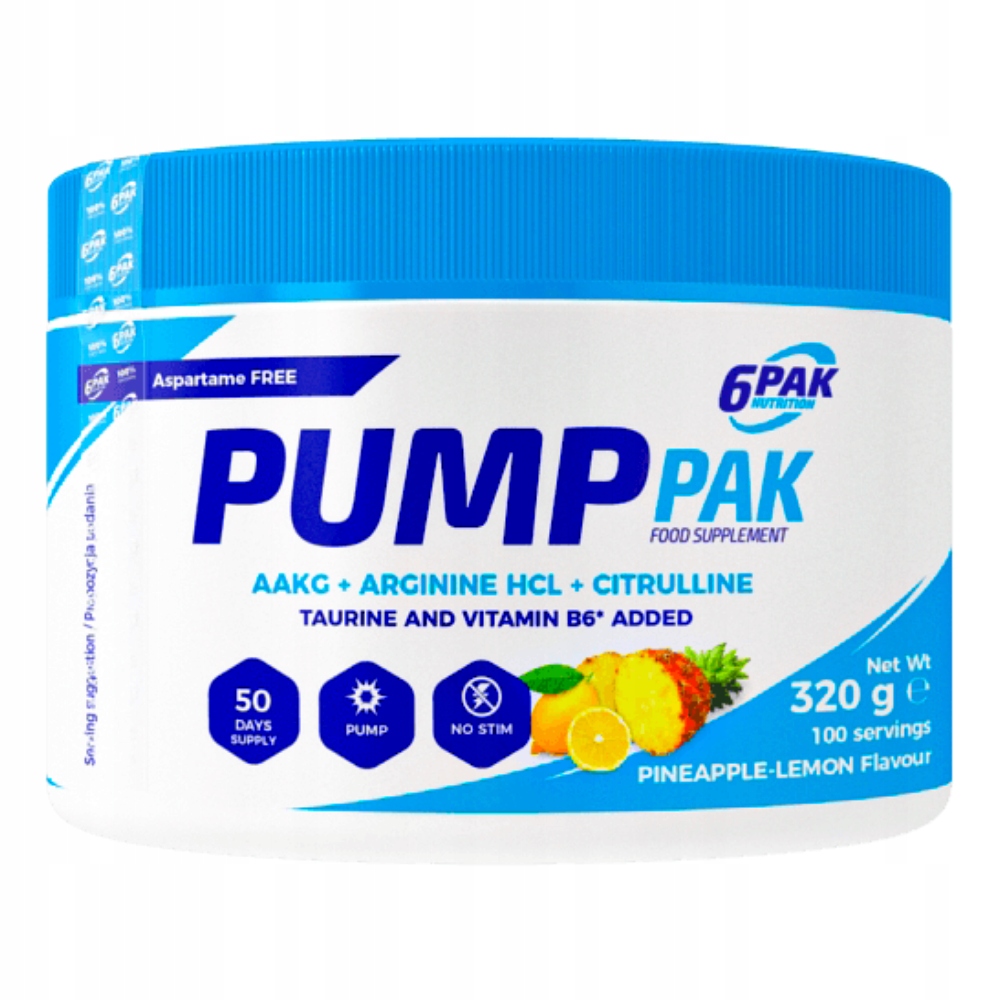 6PAK Nutrition PUMP PAK - 320g (Cytryna Ananas)