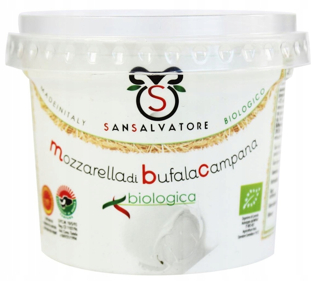 MOZZARELLA DI BUFALA (Z MLEKA BAWOLEGO) (1 kulka w