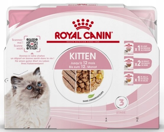 Royal Canin Feline Kitten Multipack karma mokra dl