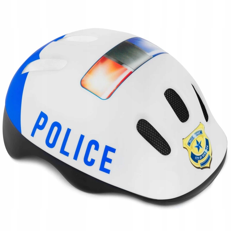 Spokey POLICE - Dziecięcy kask rowerowy