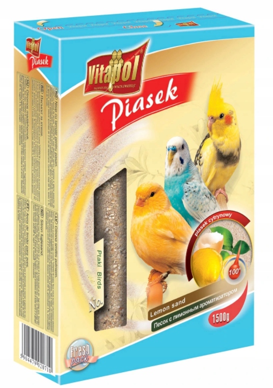 Vitapol Piasek dla ptaków Cytrynowy 1,5 kg