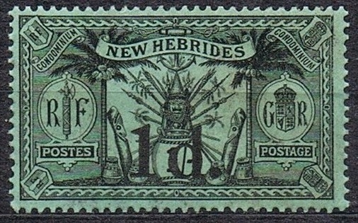 Kol.bryt. NEW HEBRIDES 1920* SG 31, 4,25 f.