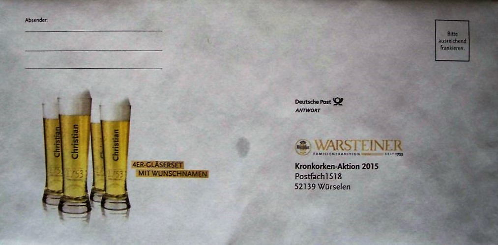 koperta WARSTEINER