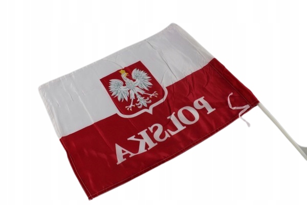Flaga Samochodowa Polski Barwy Autoflaga nowa zafo