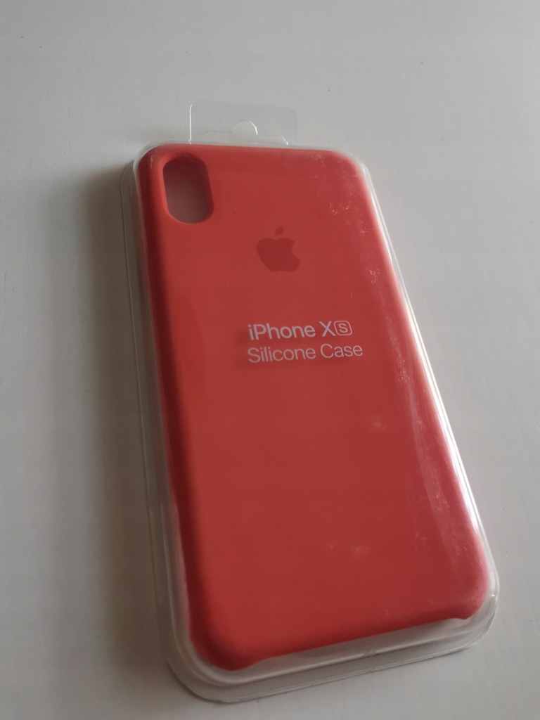 Etui Silicone Case dla Apple iPhone X XS koralowe