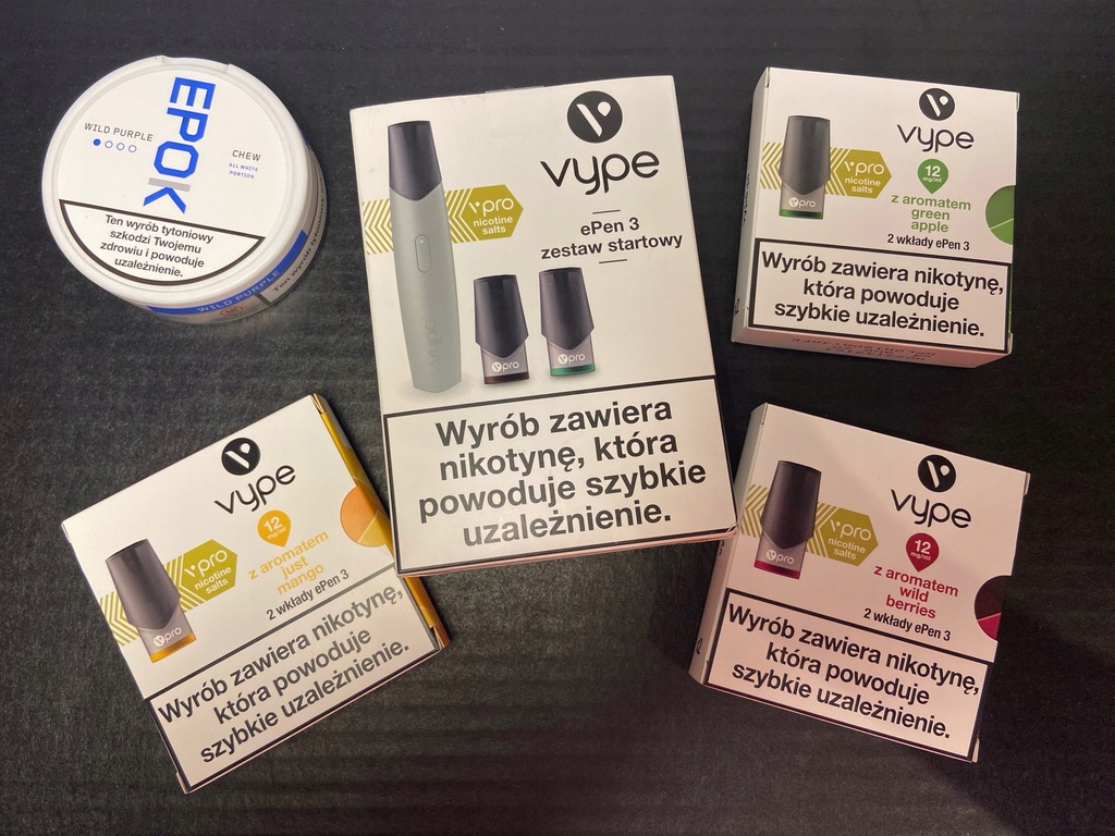 PROMOCJA Vype ePen 3 + 8 wkładów + Epok