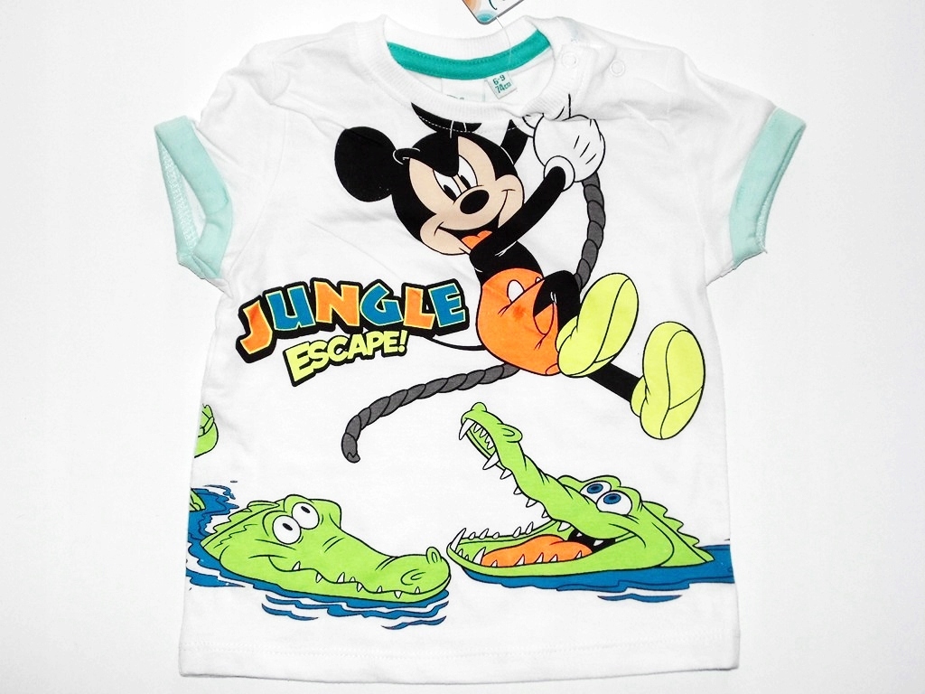 DISNEY *BLUZKA MICKEY BAWEŁNA *NOWA *6-9M ^74