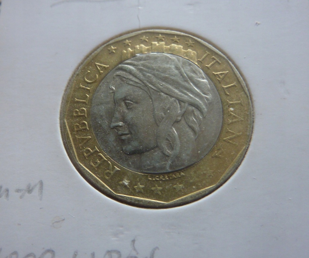 Włochy 1000 Lire, 1998 rok