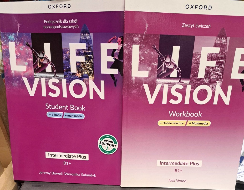 Life Vision B1+ PODRĘCZNIK + ĆWICZENIA OXFORD