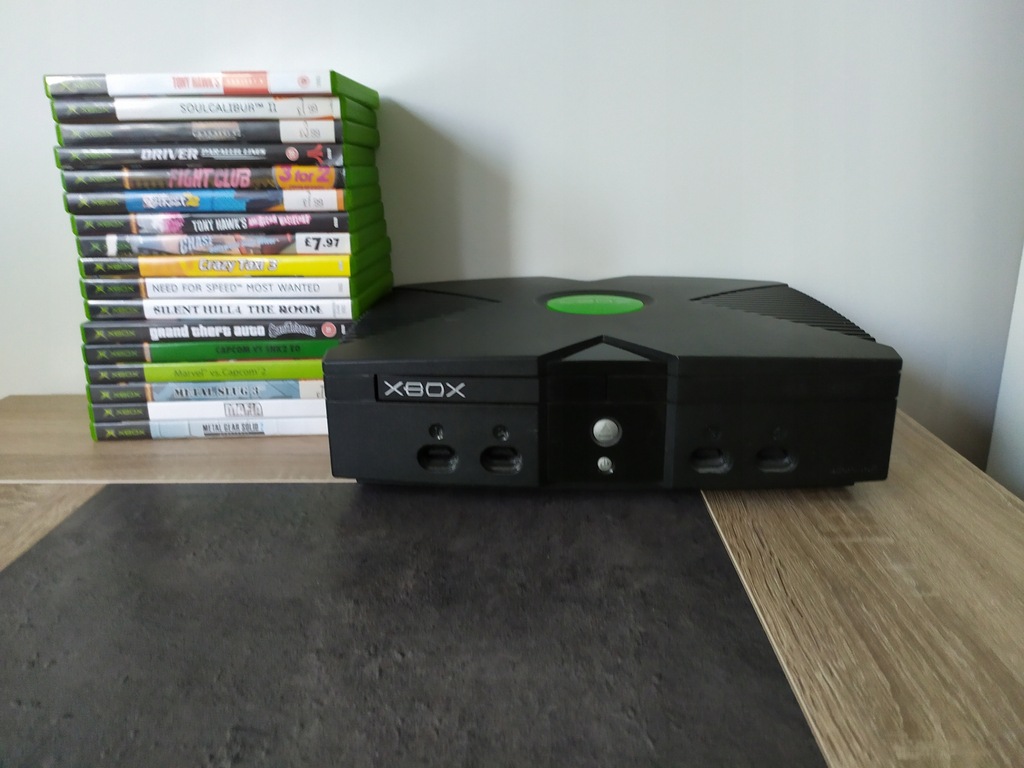 Xbox classic zestaw, 17 gier, 4 pady silent hill