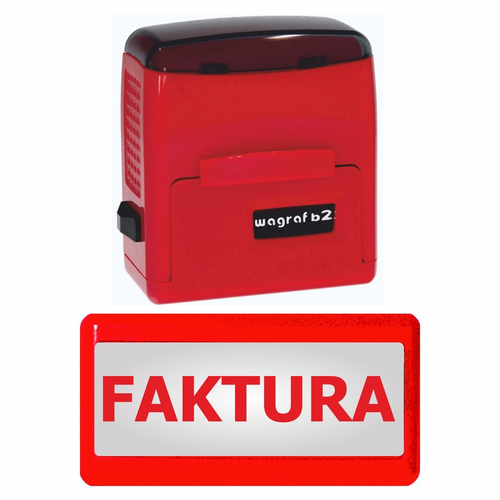 Pieczątka Wagraf B2s - FAKTURA - 12 kolorów obudowy