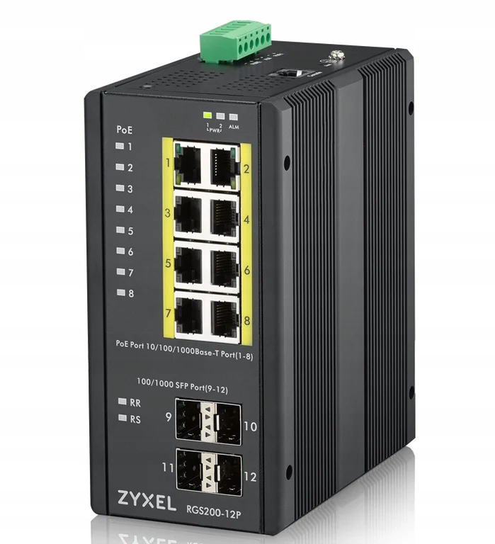 Zyxel RGS200-12P Zarządzany L2 Gigabit Ethernet (10/100/1000) Obsługa ...