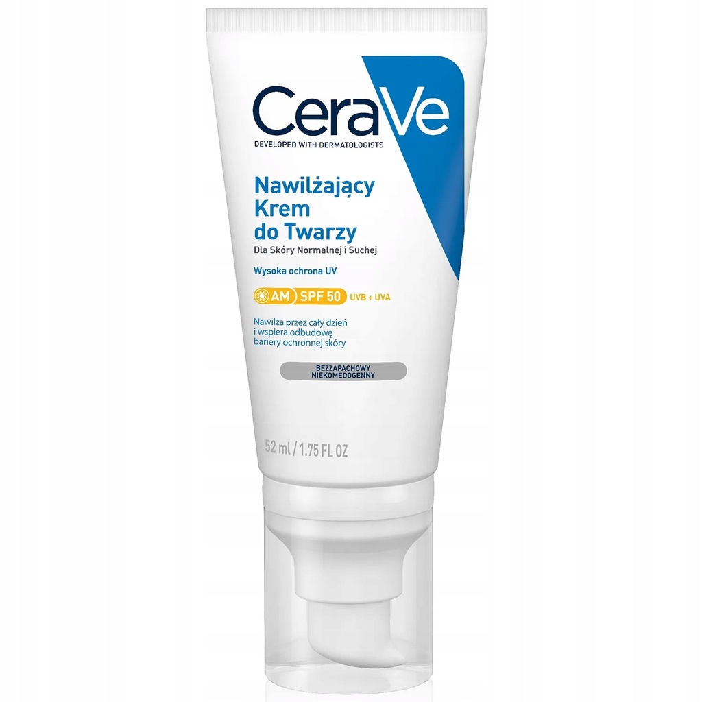 CERAVE Nawilżający krem do twarzy SPF50 52 ml