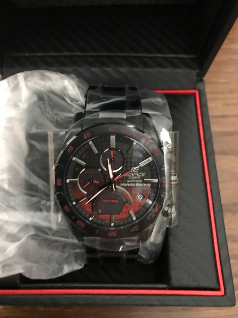 zegarek casio edifice honda racing EQB-1000HR-1AER