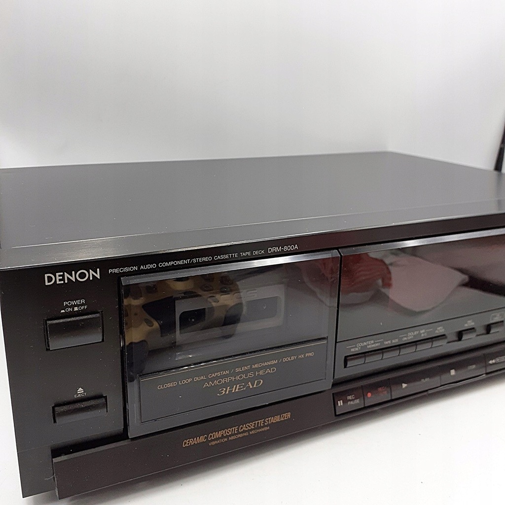 Magnetofon kasetowy Denon DRM-800A czarny