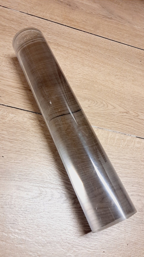 Pręt z pleksi PMMA cn fi 70mm przezroczysty 38cm