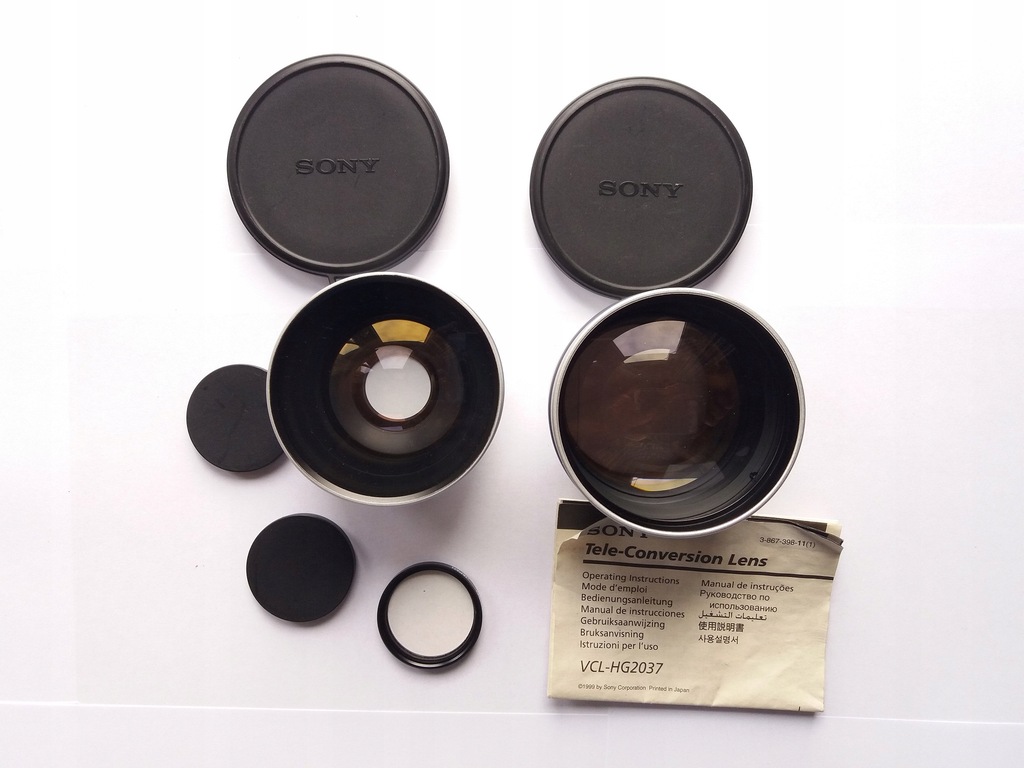 Konwertery SONY VCL-HG0737 x0.7 i VCL-HG2037 x2.0