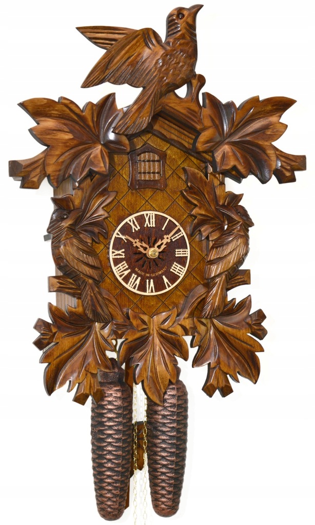 Zegar z Kukułką Engstler 8-dniowy Orzech 30x40 cm
