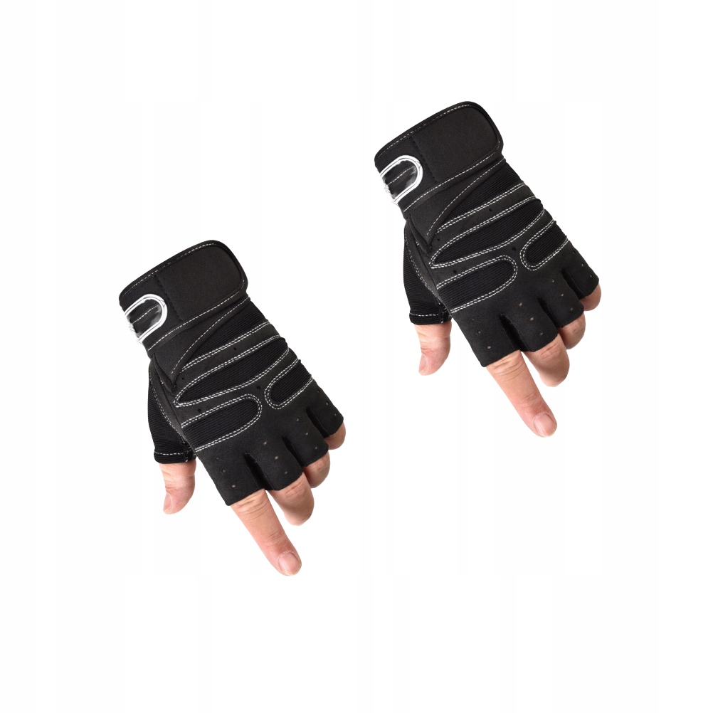 1 Pair Practical Outdoor Riding Gloves Men Half-fi