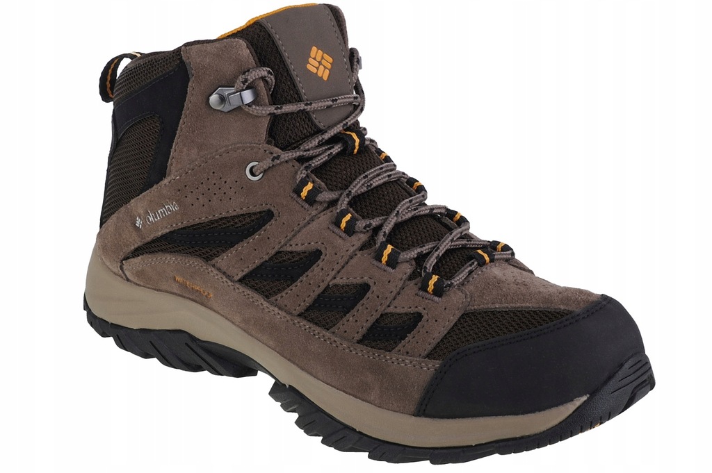 COLUMBIA CRESTWOOD MID WP (44,5) Buty Trekkingowe Męskie Siateczka Brązowy